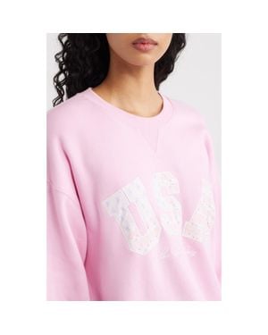 LoveShackFancy Palo Sweatshirt - Pink