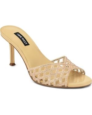 Nine West Mazzy Slide Sandal - Metallic