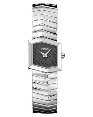 Balmain Taffetas Hexagonal Bracelet Watch, 23Mm - Gray