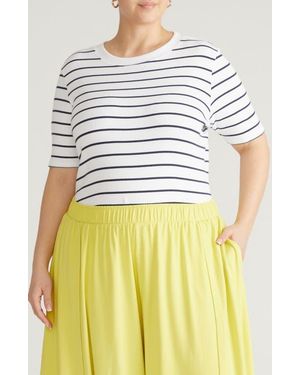 UNIVERSAL STANDARD Classic Rib Short Sleeve Top - Yellow