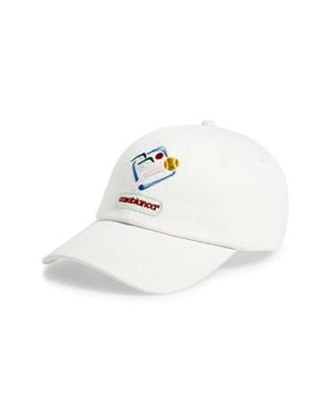 CASABLANCA Montagne Sportif Embroidered Adjustable Baseball Cap - White