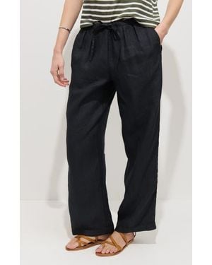Alex Mill Hudson Linen Drawstring Pants - Black