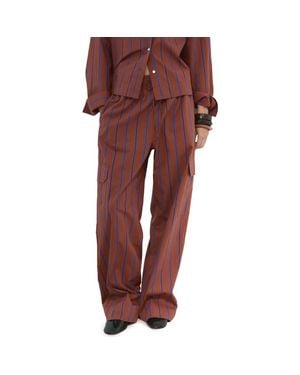 Mango Cargo Pants - Red