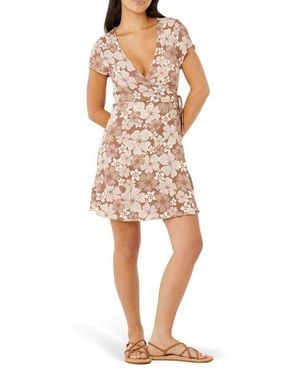 Rip Curl Aloha State Wrap Minidress - White