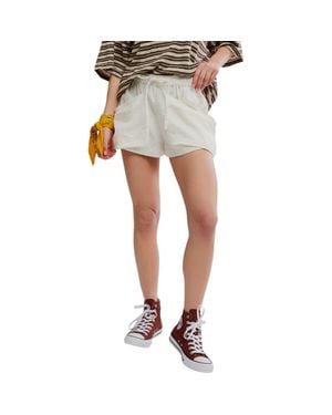 Free People Good Fortune Linen & Cotton Shorts - Multicolor