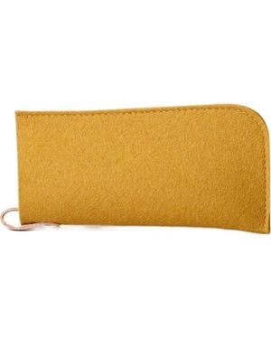 Graf & Lantz Classic Merino Wool Eyeglass Sleeve - Yellow