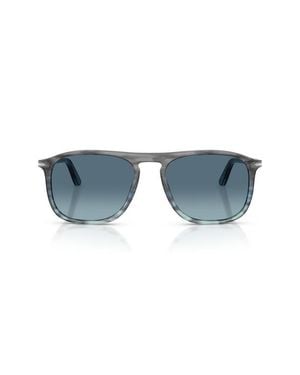 Persol 54Mm Square Sunglasses - Blue