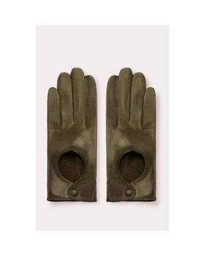 Seymoure Gloves Leather Driving Gloves - Green