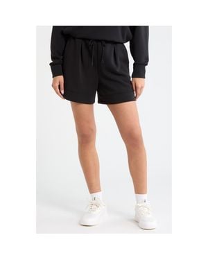Zella Soft Luxe High Waist Knit Shorts - Black