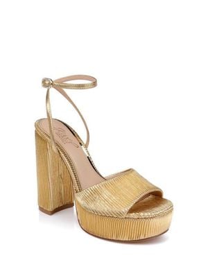 Badgley Mischka Bahari Platform Sandal - Metallic