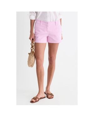 Vineyard Vines Herringbone Stretch Cotton Shorts - Pink