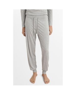 Mango Lyocell & Cotton Pajama Sweatpants - Gray