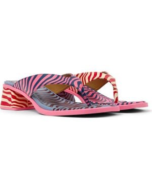 Camper Kora Twins Mismatch Flip Flop - Pink