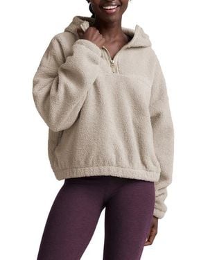Beyond Yoga Unity Quarter Zip Hoodie - Gray