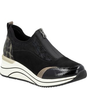 Remonte Eleni Wedge Sneaker - Black