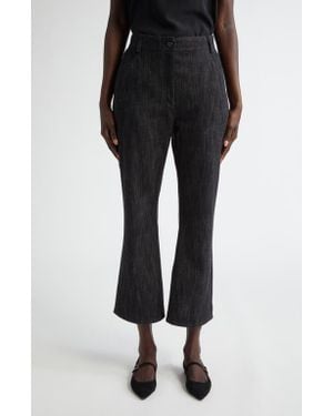 Akris Punto Cali Crop Flare Pants - Black