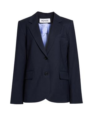 Monse Back Cascade Blazer - Blue