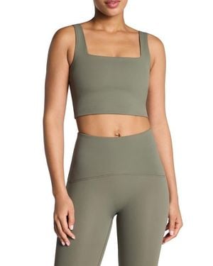 Spanx Square Neck Crop Tank Top - Green