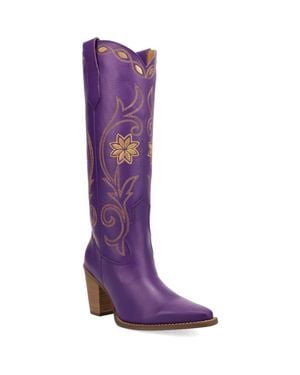 Dingo Miss Daisy Knee High Western Boot - Purple