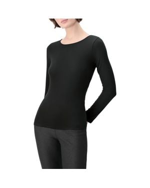 Oroblu Perfect Line Modal & Cashmere Blend T-Shirt - Black