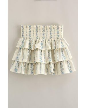 Nordstrom Kids' Smocked Tiered Skirt - Natural