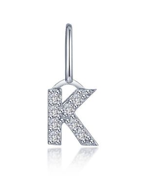 Lafonn Letter Charm Pendant - White