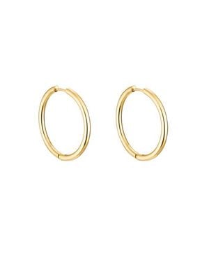 Hey Harper Small Thin Ruby Earrings - Metallic