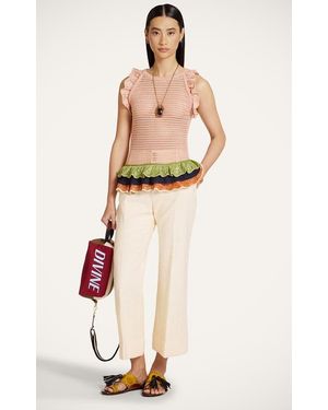 La DoubleJ Eight Counts Crop Top - Natural