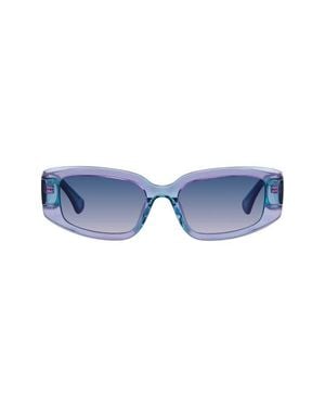 Kurt Geiger 54Mm Rectangular Sunglasses - Blue