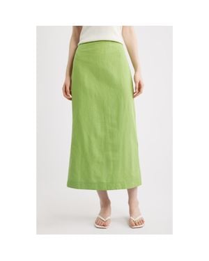 ALIGNE Mia Topstitch Detail Skirt - Green