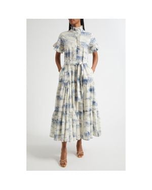 MILLE Victoria Ruffle Front Dress - Multicolor