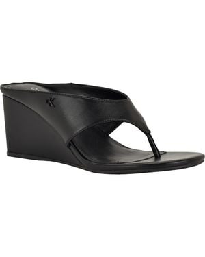 Calvin Klein Marchela Wedge Sandal - Black