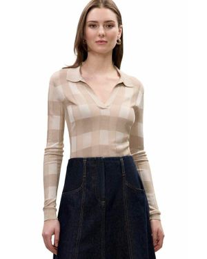 Rebecca Taylor Sheer Knit Sweater - Blue