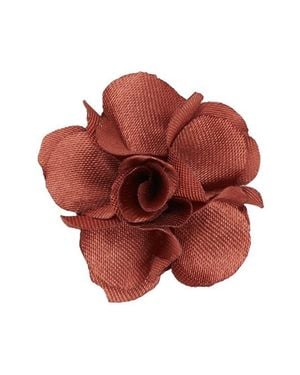 Brooklyn Brigade Flower Lapel Pin - Red