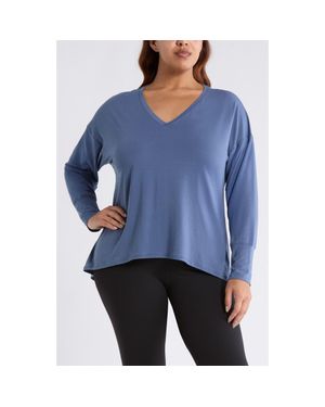 Zella Breathe Long Sleeve T-Shirt - Blue