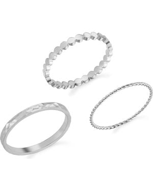 Atolea Daily Rings Set - White