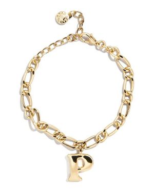 BaubleBar Annika Initial Bracelet - Metallic