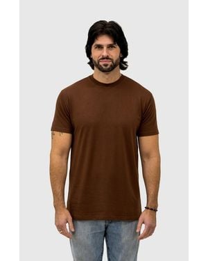EPIC FITS Crew Neck T-Shirt - Brown