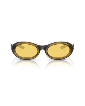 DIESEL Dl3011U 51Mm Oval Sunglasses - Yellow