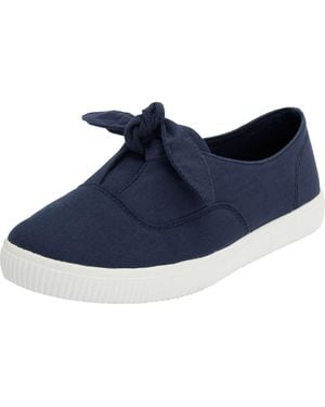 Comfortview The Anzani Canvas Slip On Sneaker - Blue