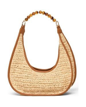 LSPACE Mira Mar Paper Straw Hobo Bag - Metallic