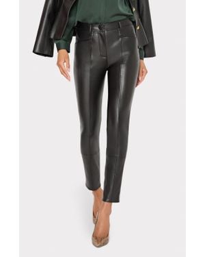 MILLY Rue Faux Leather Pants - Black