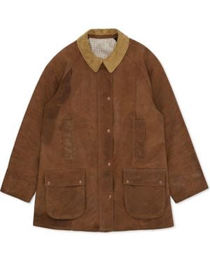 Fortela Wfloriane Waxed Cotton Jacket - Brown