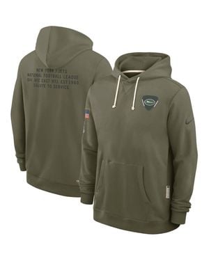 Nike New York Jets 2025 Salute To Service Sideline Standard Issue Dri-Fit Hoodie - Green