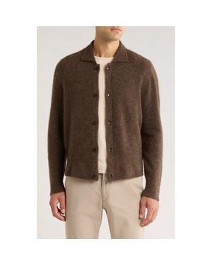 Percival Archive Soft Collared Cardigan - Brown