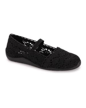 Muk Luks Shelby Ballerina Shoe - Black