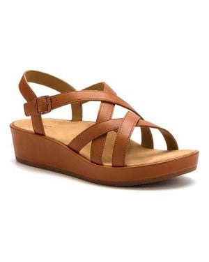ABEO Soleil Cross Sandal - Brown