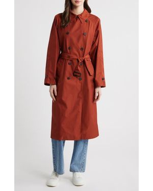 Save The Duck Gala Water Resistant Trench Coat - Red