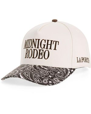 MIDNIGHT RODEO X La Porte Paisley Cotton Twill Baseball Cap - Multicolor
