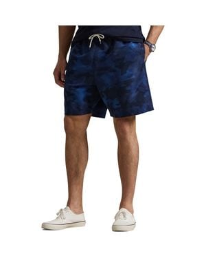 Polo Ralph Lauren Big & Tall Printed Swim Trunks - Blue